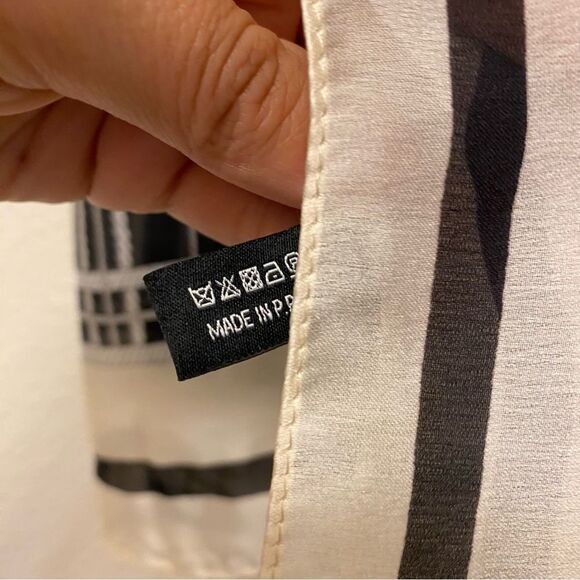 Black white Silk Scarf Mulberry Fashion Long Lightweight Shawl Wrap stole 70x35 - Picture 10 of 14